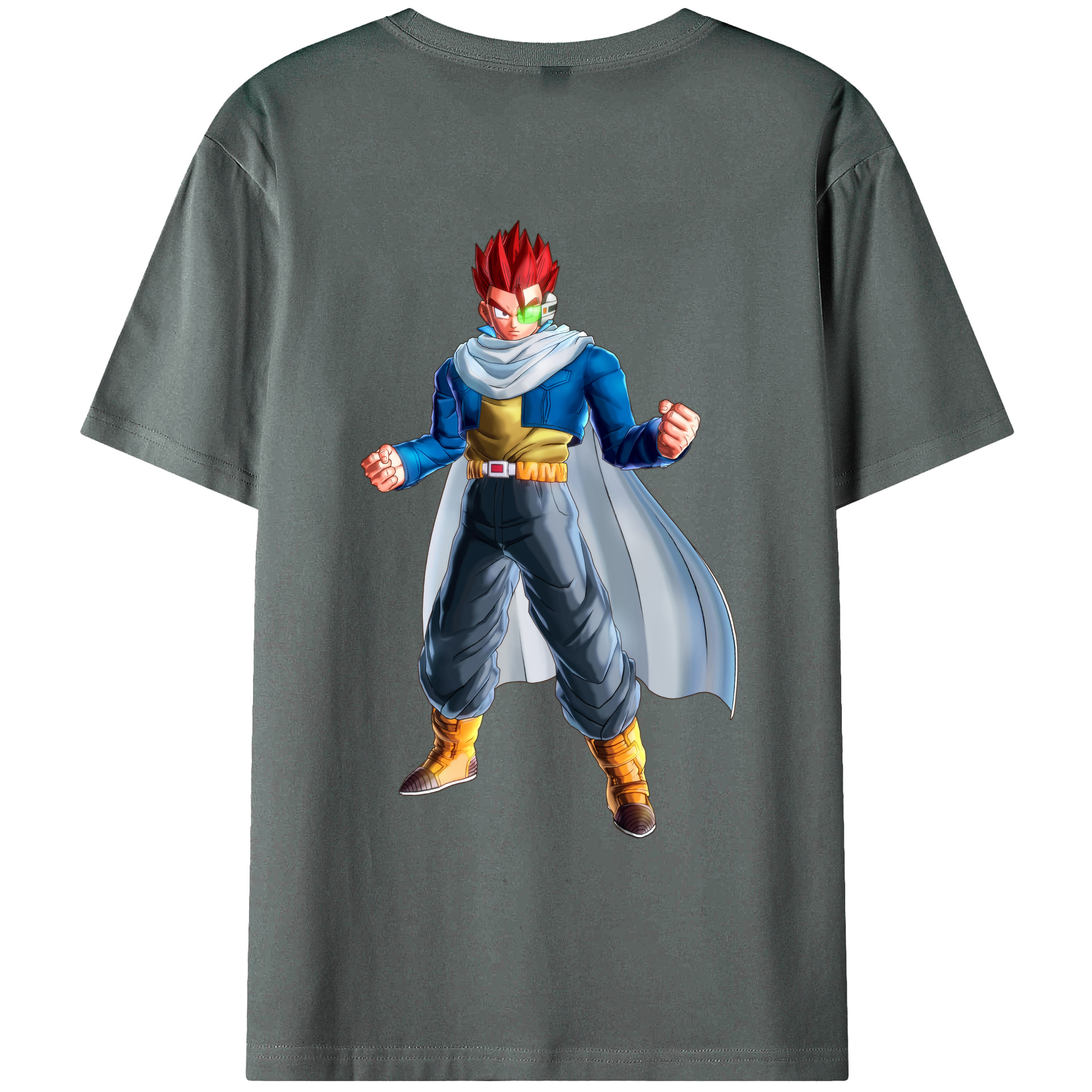 （画像用） ドラゴンボール 孫 悟飯（そんごはん）DRAGON BALL Son Gohan 綿100％ メンズ半袖Tシャツ（バックプリント） 通気性
